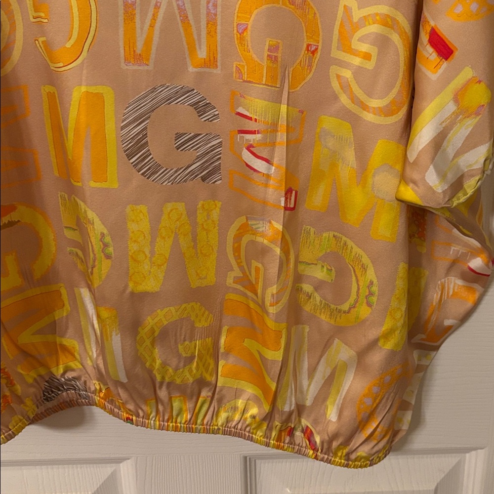 Mucho Gusto Colorful Women's Top size L - Picture 4 of 5